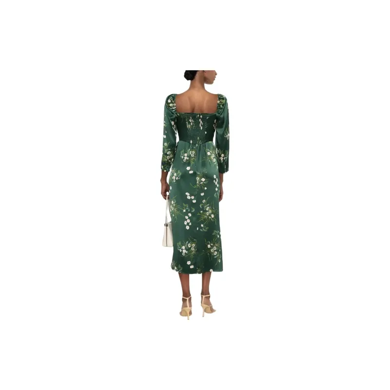 Reformation Long-Sleeved Dresses Women's Green-2