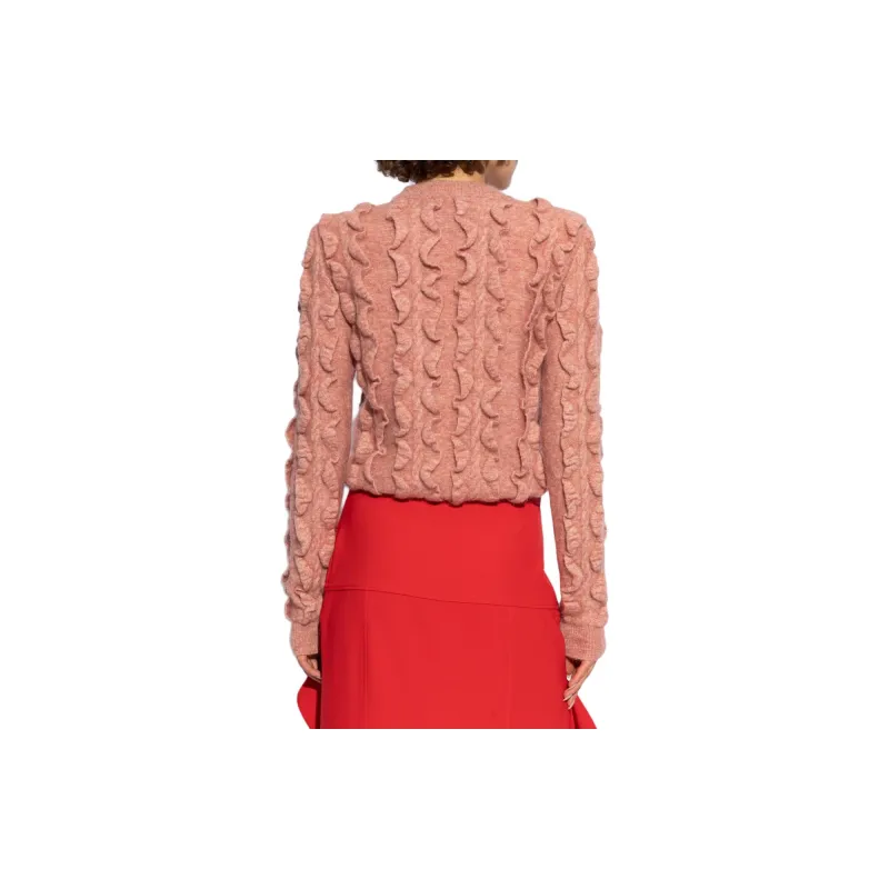 MOSCHINO Ruffled Crewneck Jumper-3