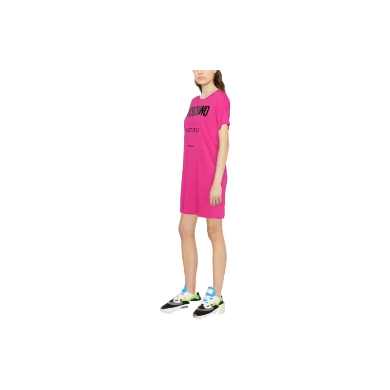 MOSCHINO Logo print T shirt Dress-2