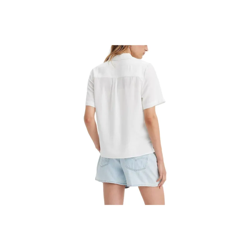 Levis Shirts Women's White-3