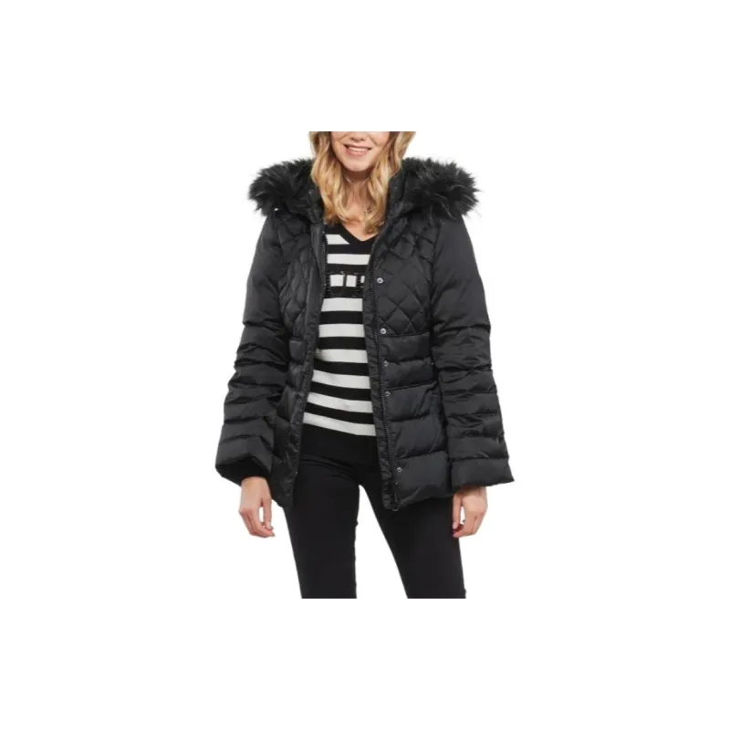 GUESS Jackets Coats Women's Black-1