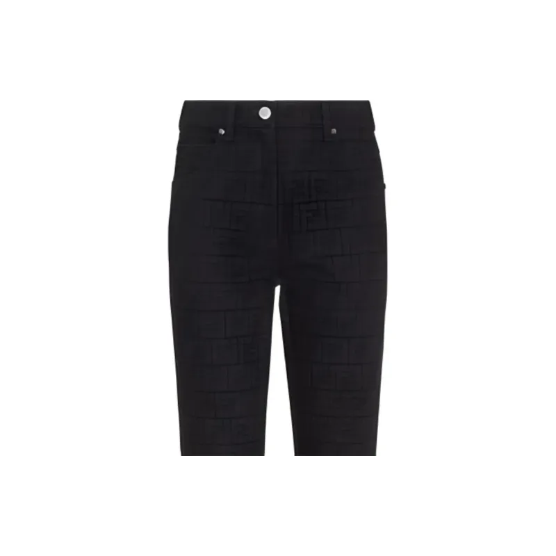 FENDI Ff Logo Slim Fit Jeans-1
