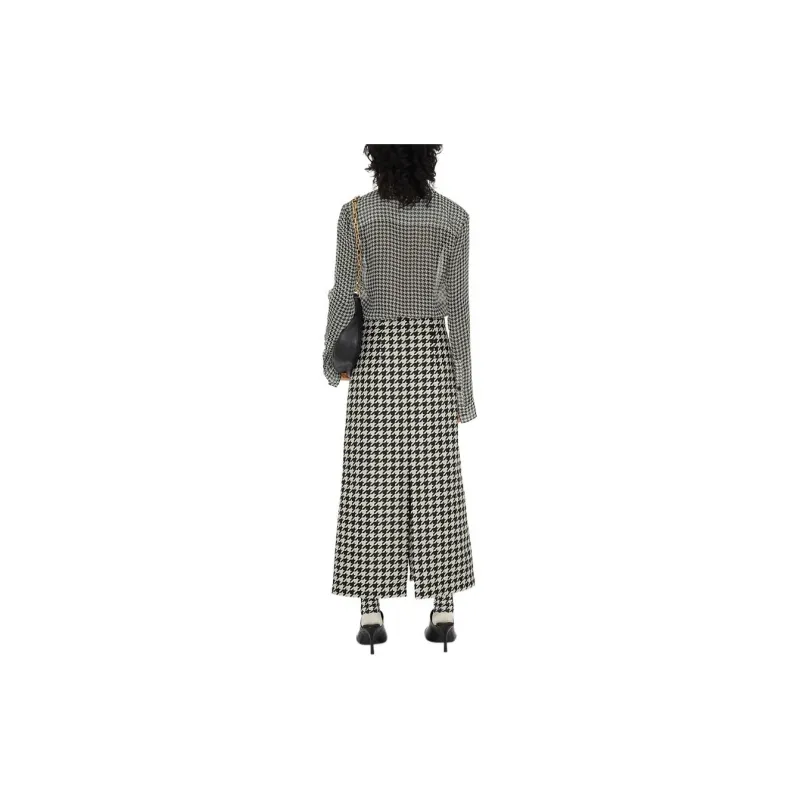 Burberry Houndstooth print Silk Shirt-3