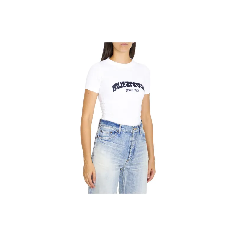 Balenciaga T Shirt Regular Fit Women's White-1