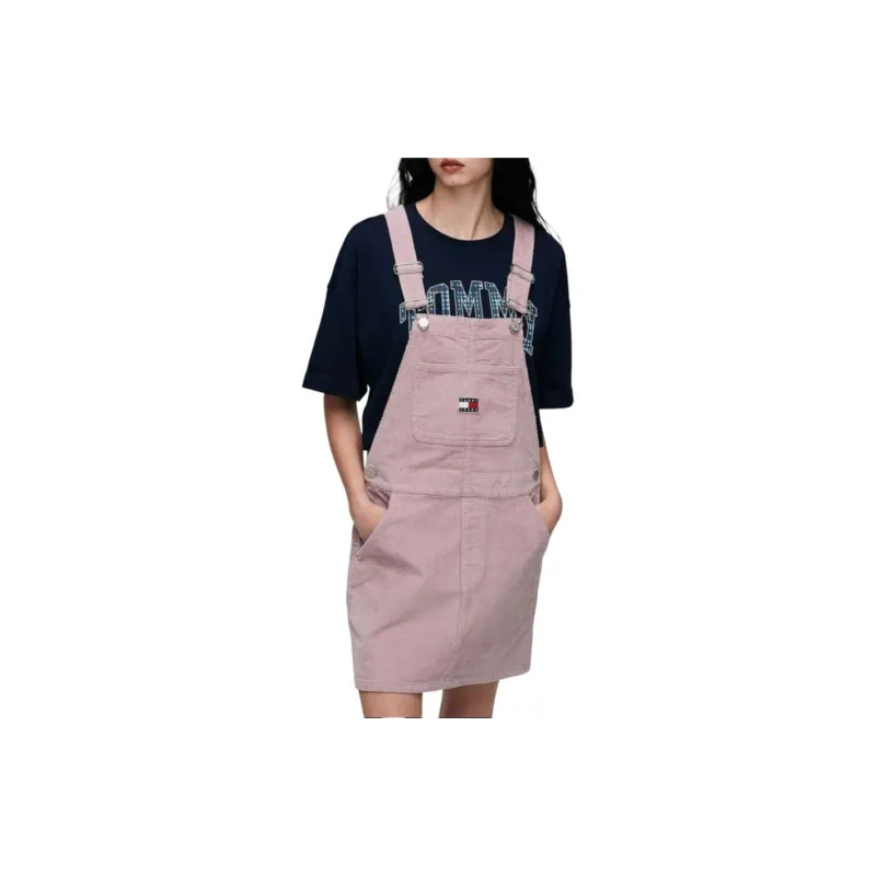 Tommy Hilfiger TJW WASH CORD DUNGAREE DRESS E Sleeveless Dress Women's Purple-4