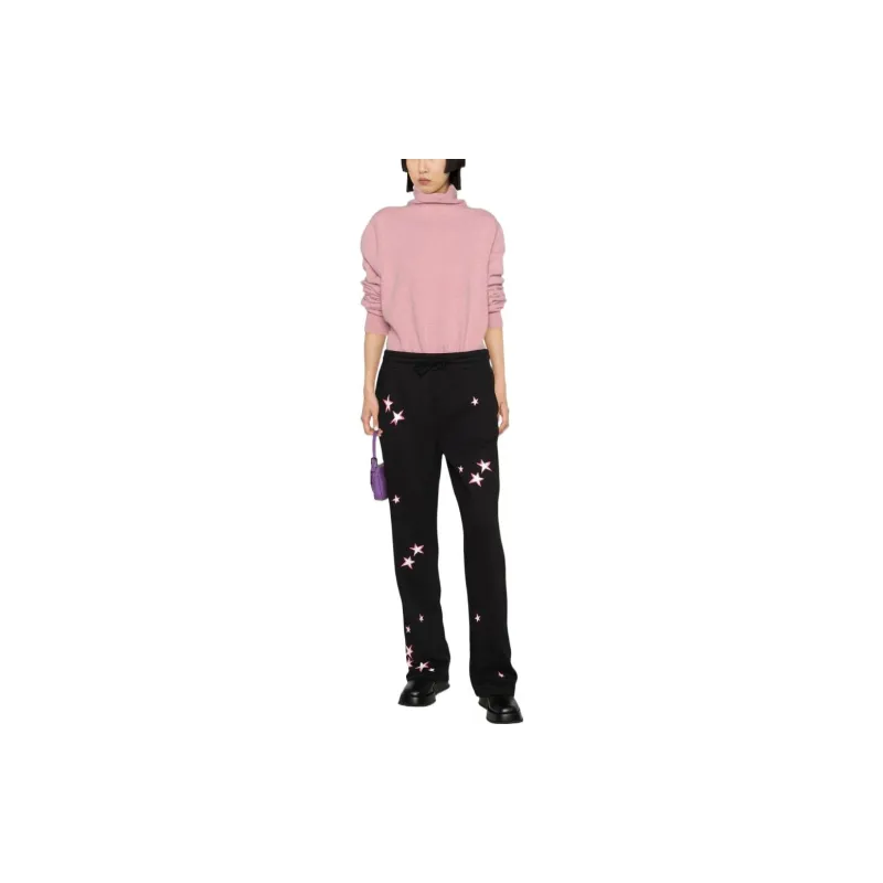 RED VALENTINO Knitted Sweatpants Women's Black-1