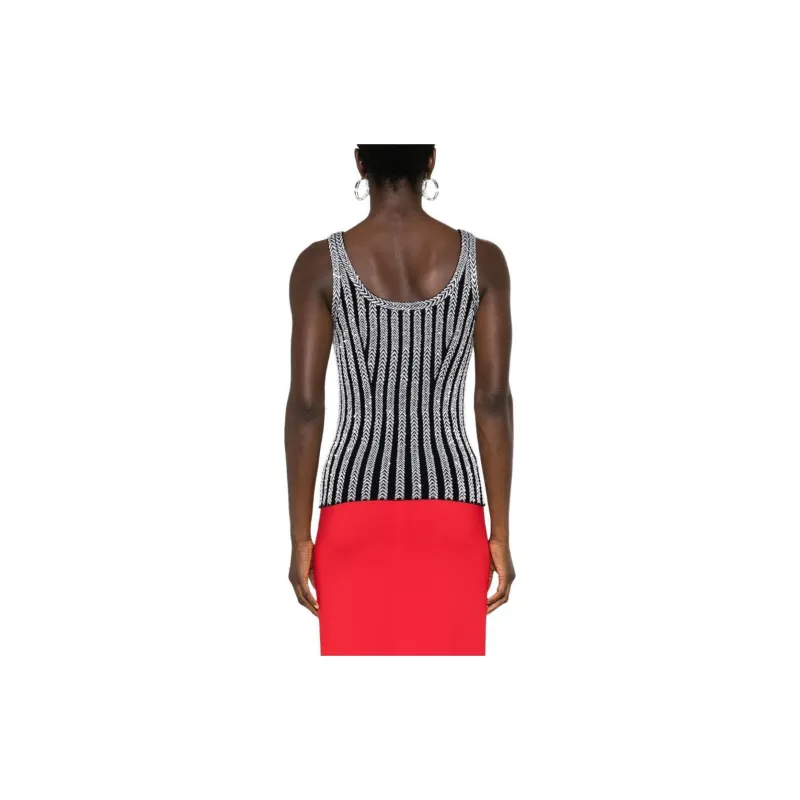 MISSONI Striped Knitted Tank Top-2