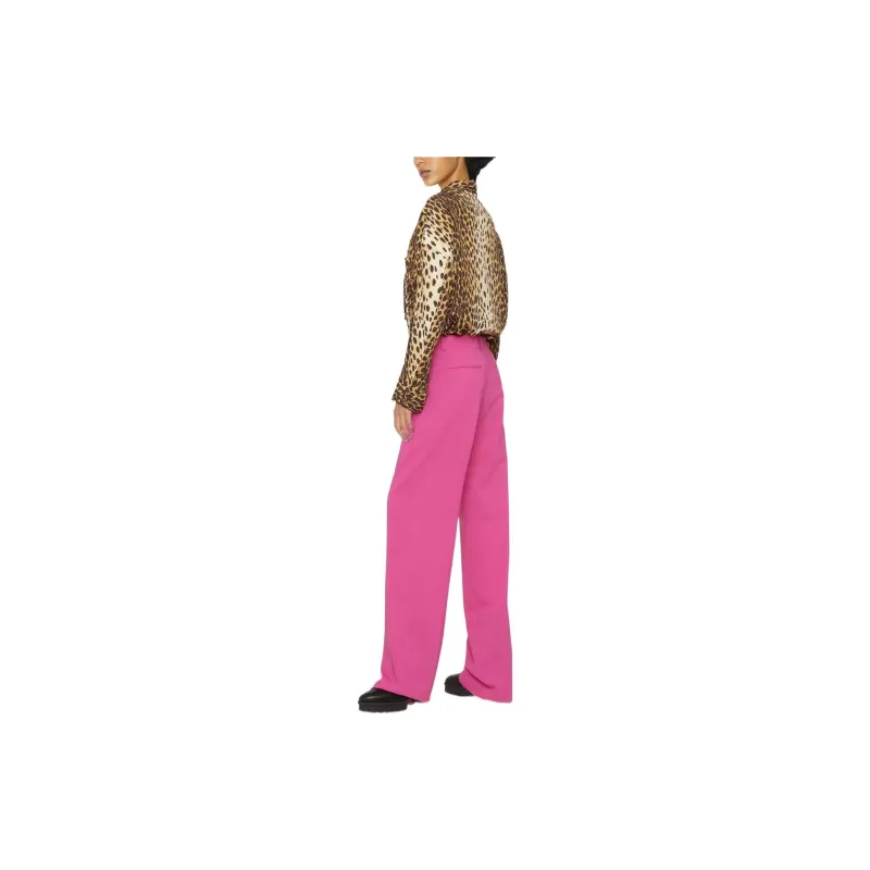 DSQUARED 2 Logo Plaque Wide Leg Trousers-3