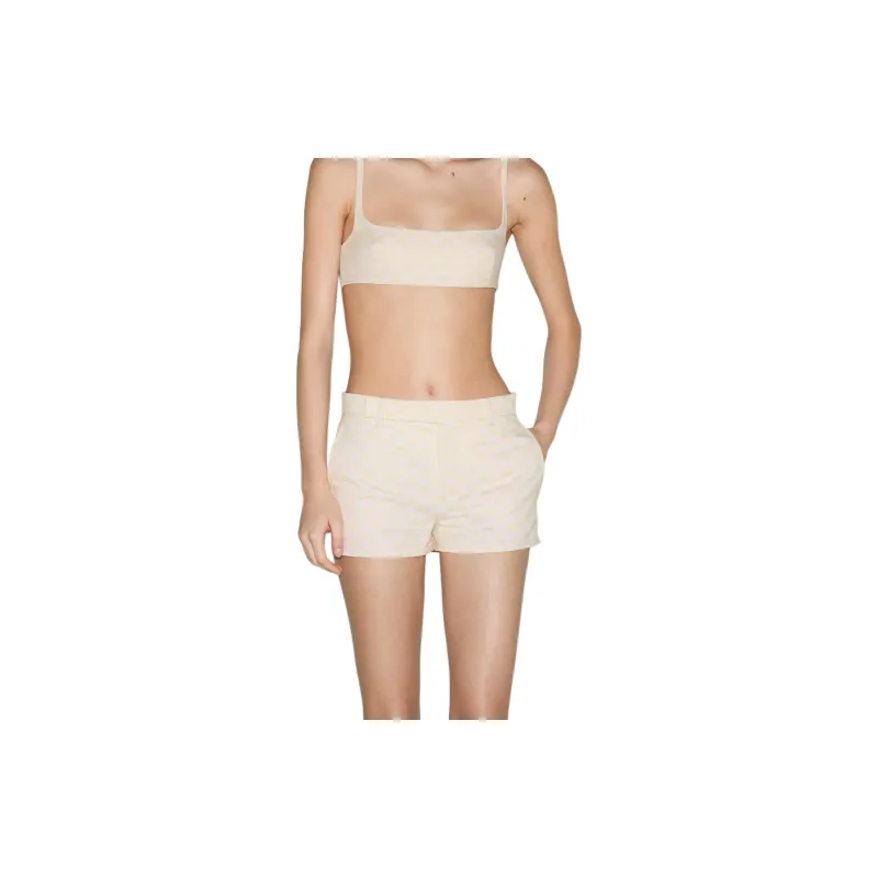 GUCCI Casual Shorts Women's Light Beige-3