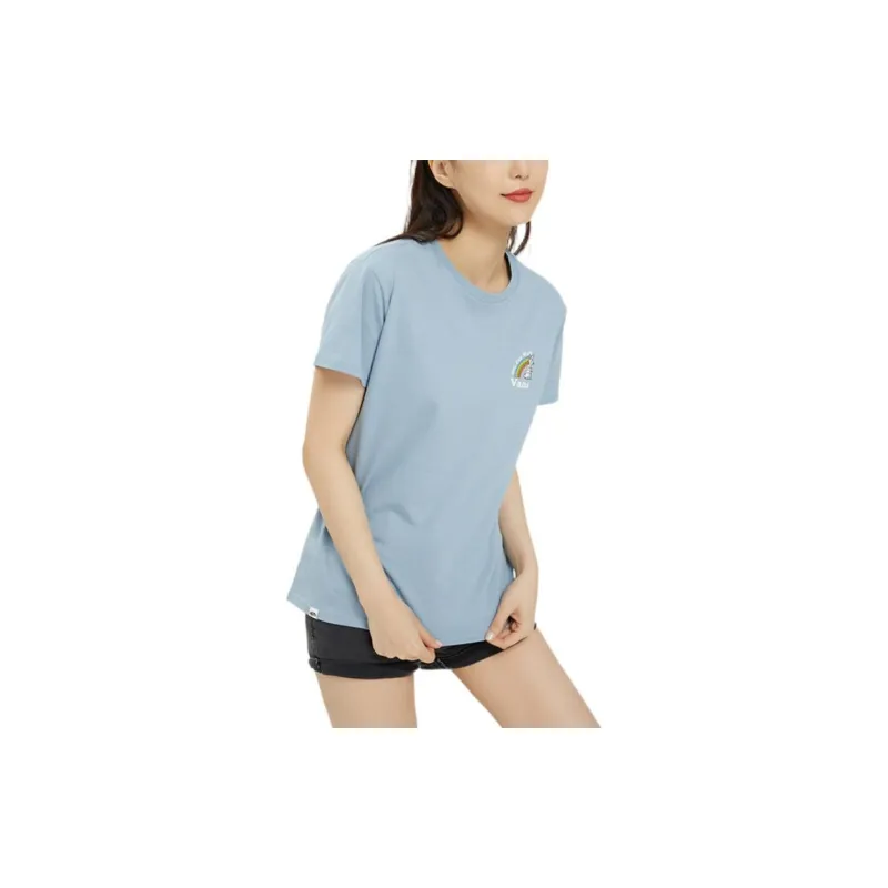 Vans Set-in Sleeve T-Shirt Women's Blue-4