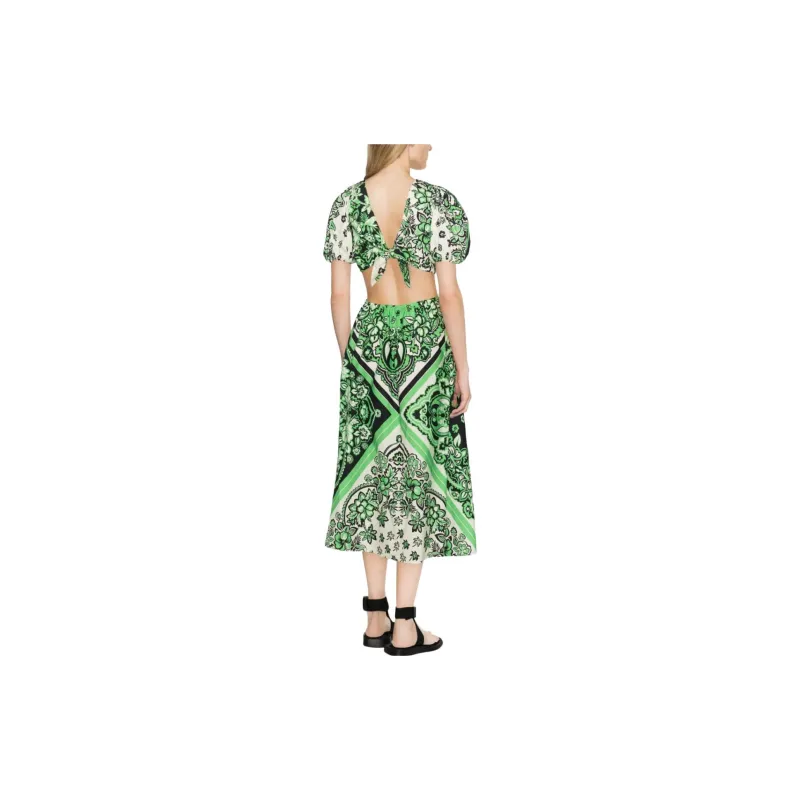RED VALENTINO SS23 Short-Sleeved Dresses Women's Green-2
