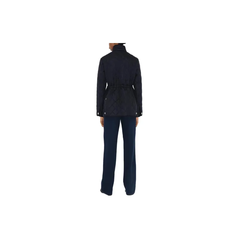 Burberry Diamond Quilted Drawstring Waist Hooded Jacket-1