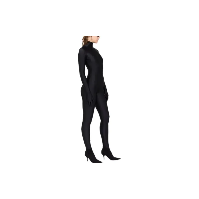 Balenciaga Falkon Long Sleeve Bodysuit 'Black'-1