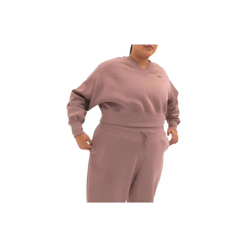 Nike Sportswear Phoenix Fleece Sweatshirt Women's Smokey Mauve/Black-4