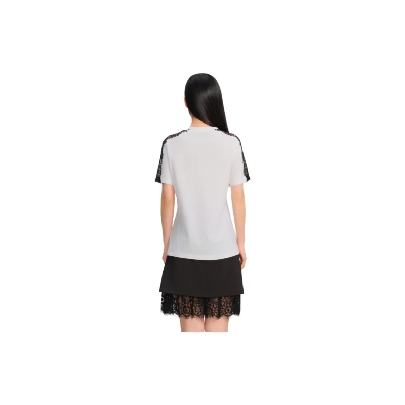 Blood Glitter Raglan Sleeve T-Shirt Women's White-3