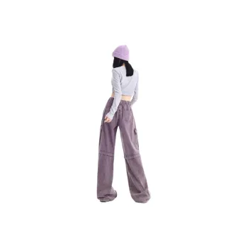 YINLEI Jeans Women's Purple Potato