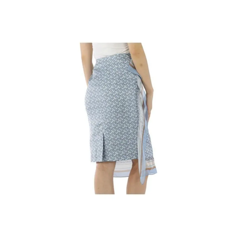Burberry Casual Long Skirt Women's Blue-2