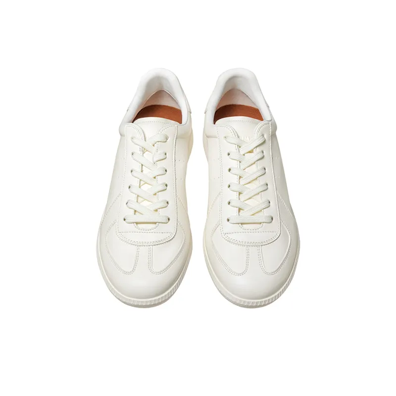 THOM WILLS German Army Trainers Low Top Skateboard Shoes Unisex Ecru-22