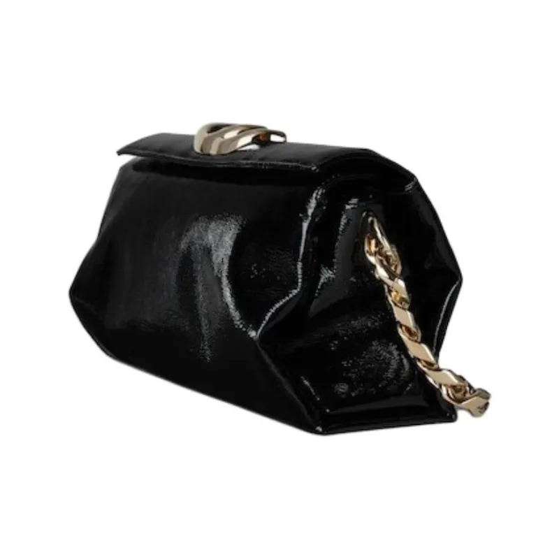 GUCCI Patent Leather Shoulder Bag Small Size Women's Black-1