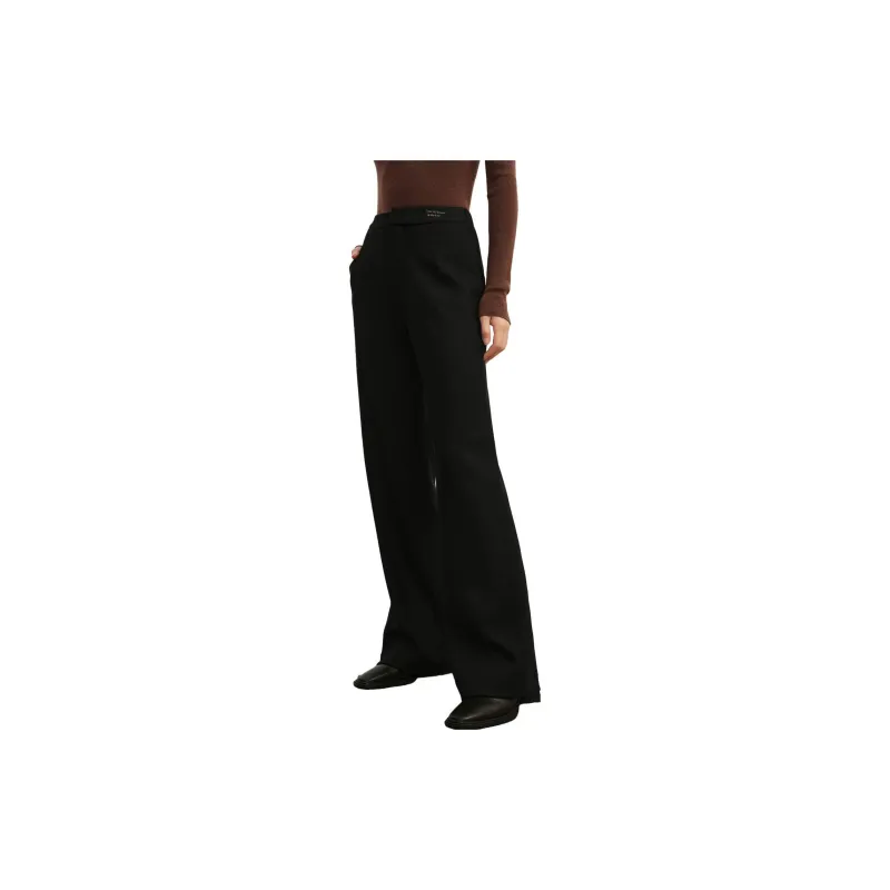 JZ Juzui Casual Pants Women's Plain Black-2