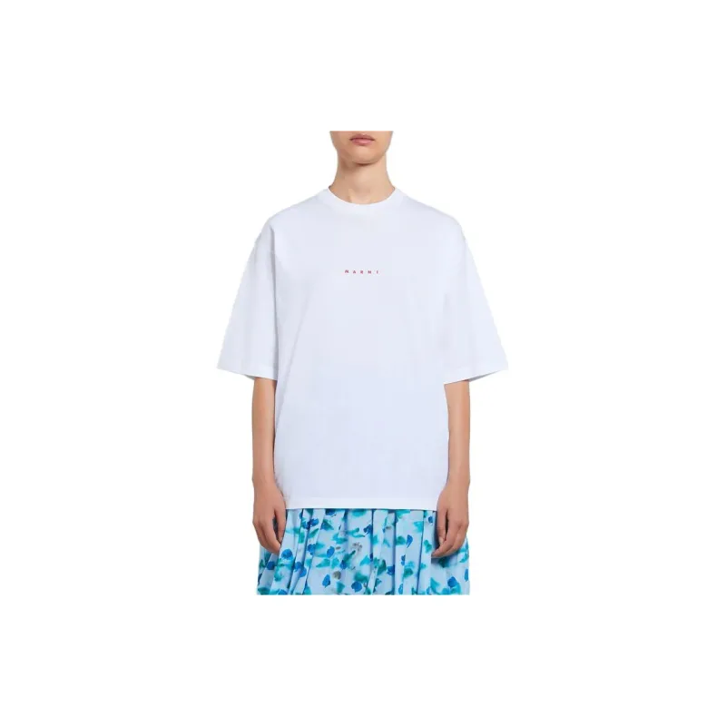 MARNI Logo Printed Crewneck T Shirt-1