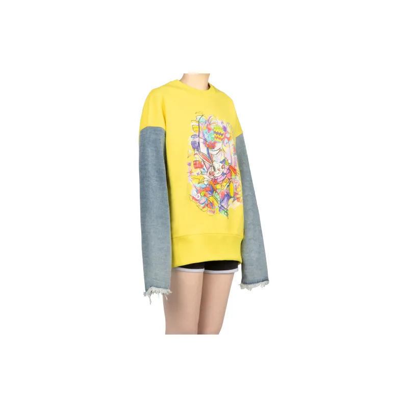 Richie Macie Sweatshirt Women's Bright Yellow-4