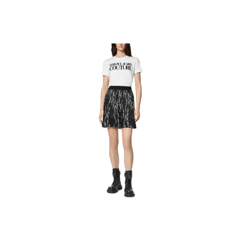 VERSACE JEANS COUTURE Casual Short Skirts Women's Black-1