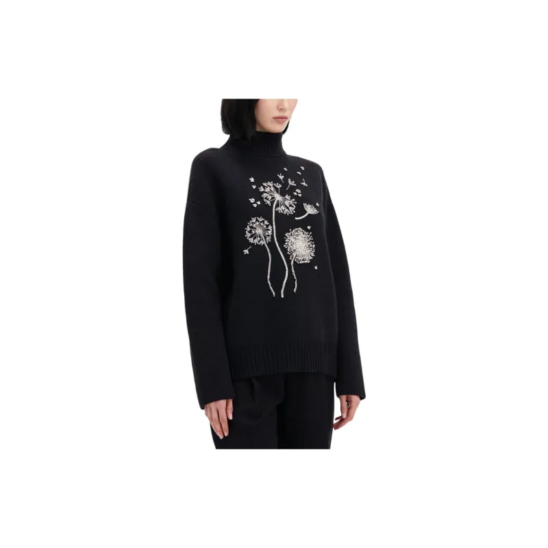 Oscar De La Renta Dandelion Crystal-embroidered Jumper-3