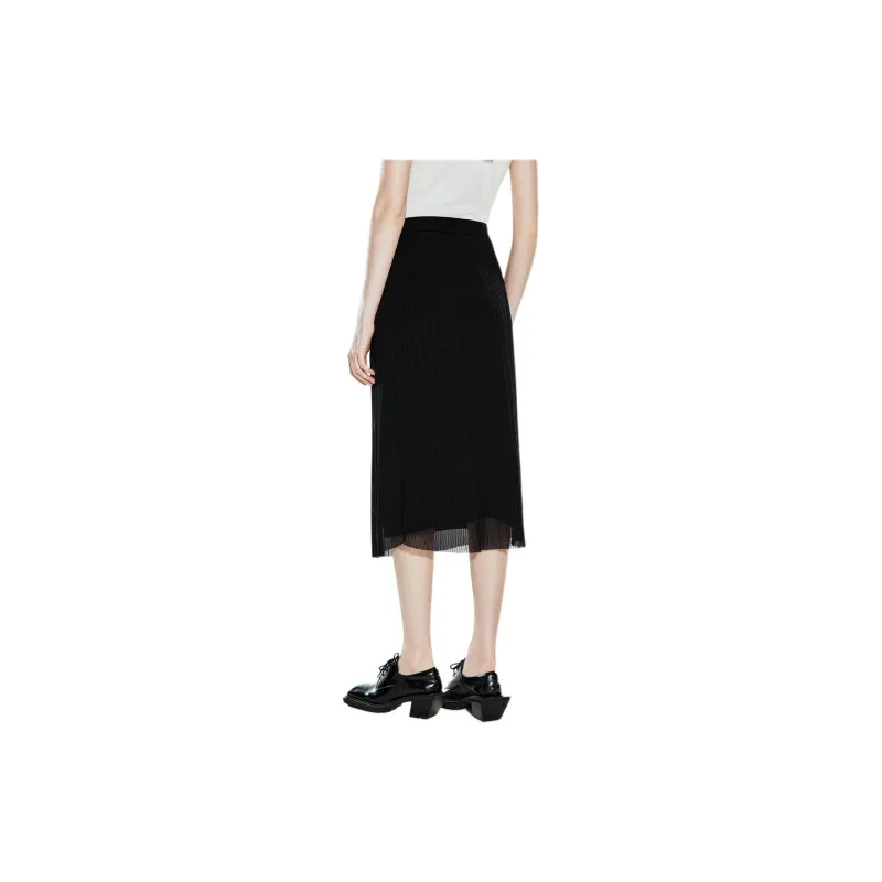 COVERINS Casual Long Skirts Women's Black-2