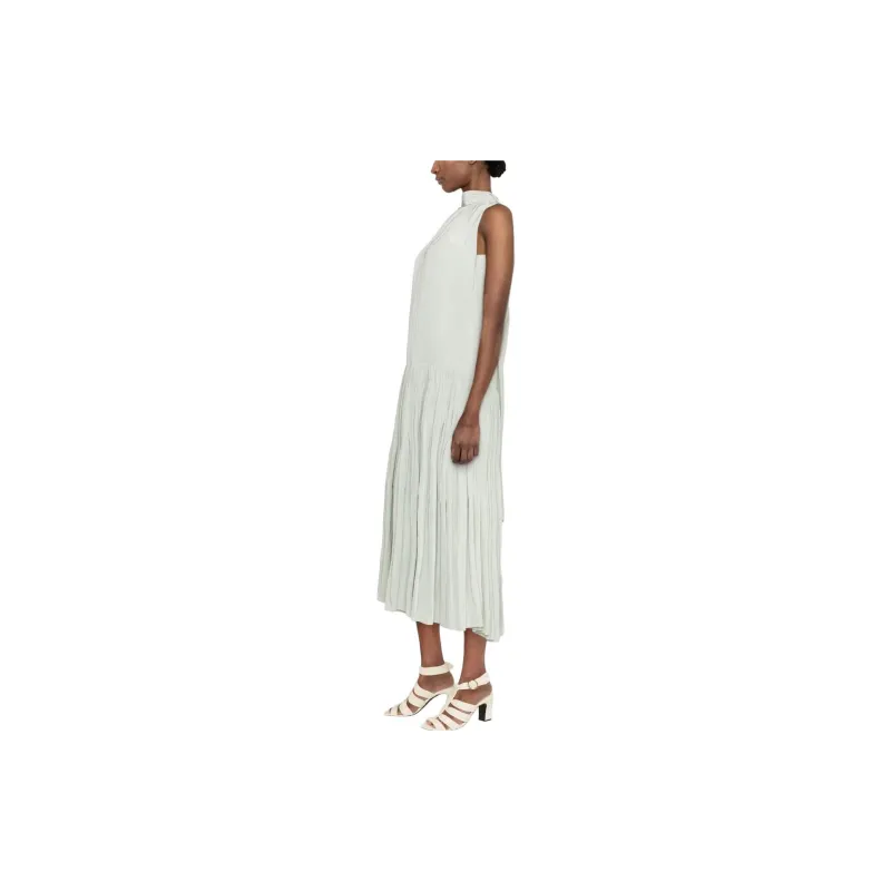 Lanvin Slip Dresses Women's Sage Green-3