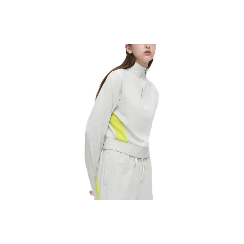 FILA FUSION FILA FUSION X BEAMS Co branded Series Knitwear Women's Mi Yue Heather Gray-2