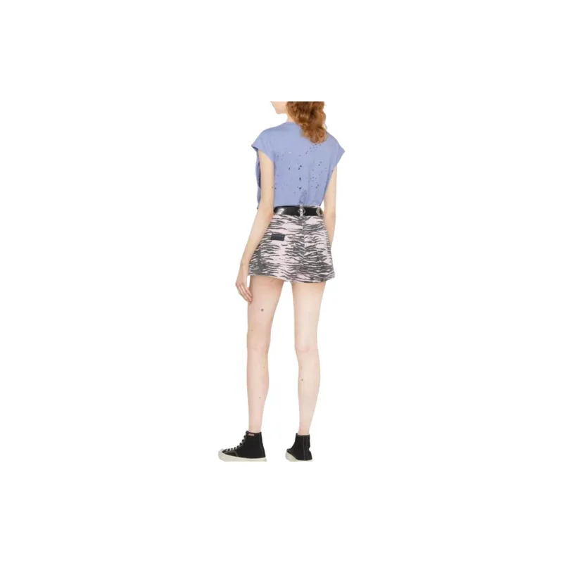 GANNI Denim Shorts Women's Pink-3