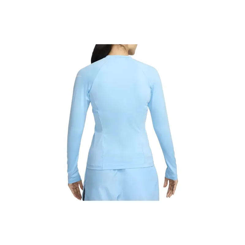 Nike Breathable UV Protection Sun Protection Clothing Women's Aqua Royal Blue-4