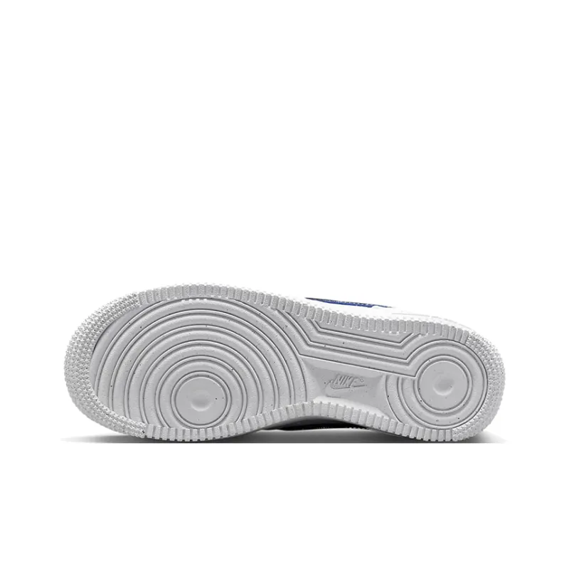 Nike Air Force 1 Low Impact Next Nature Double Swoosh White Black Blue GS-5
