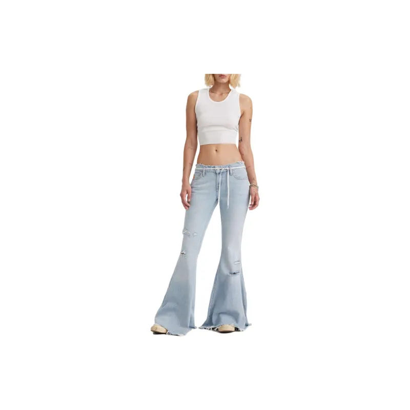 Levis X ERL Co-branded Series Jeans Women's Light Blue-6