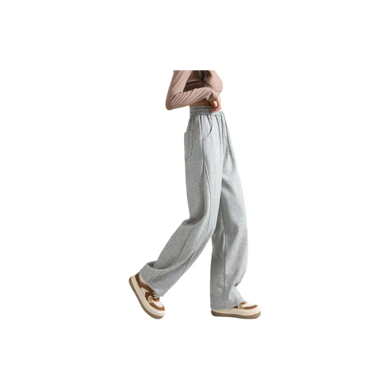 Ya Sheep People Casual Pants Women's Light Gray-1