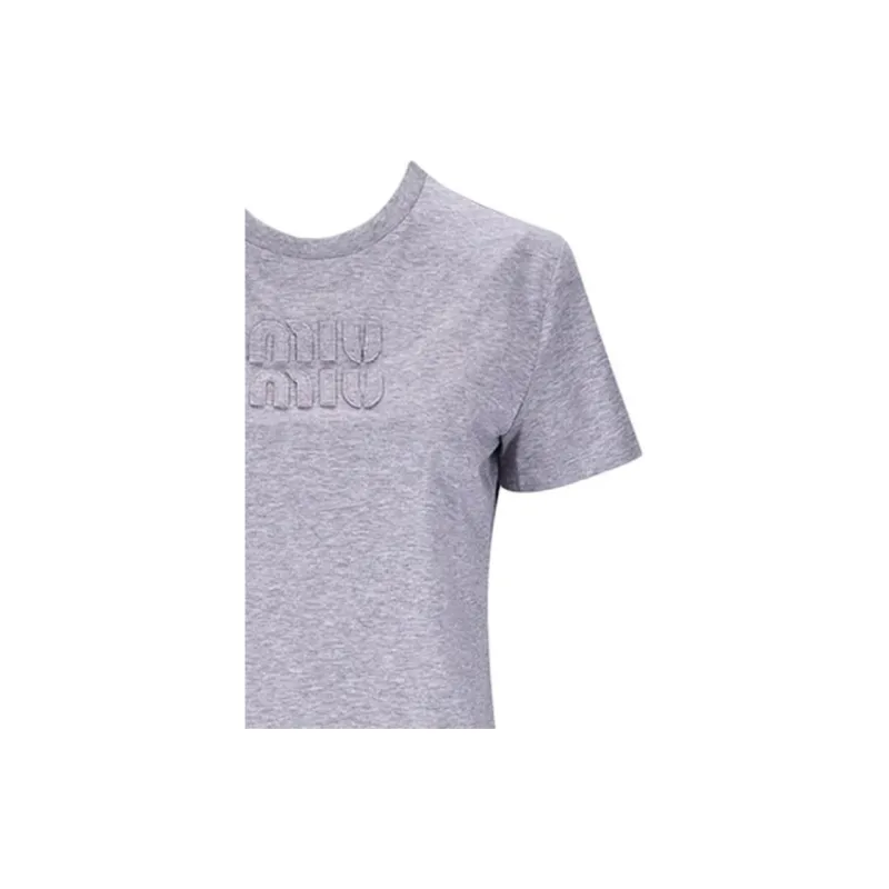 MIU MIU T Shirts Women's Gray-3