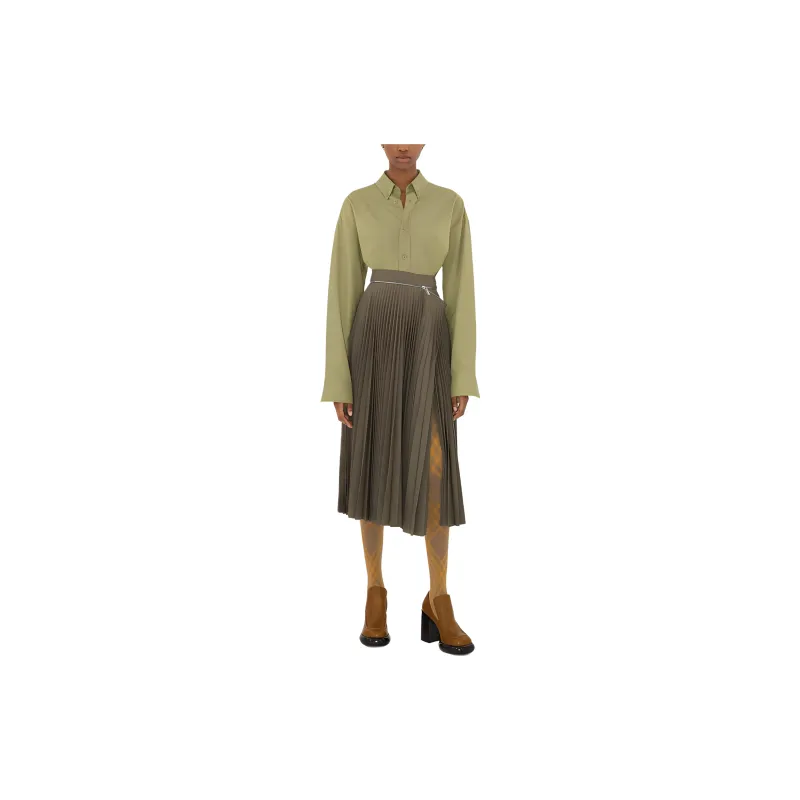 Burberry Casual Long Skirts Women's Elm Tree Heather Gray-1