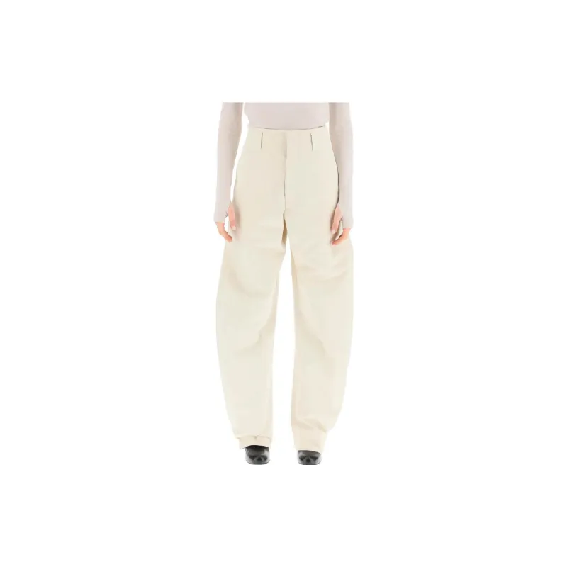 Lemaire High Waist Barrel Leg Pants-1