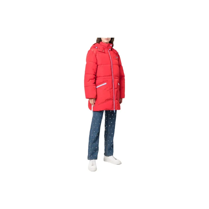 GANNI Tech Puffer Down Jacket 'Red'-3