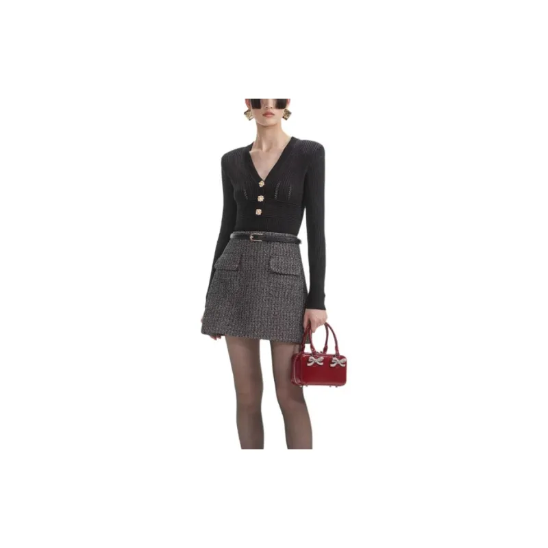Self portrait Knitwear Women's Classic Black-1