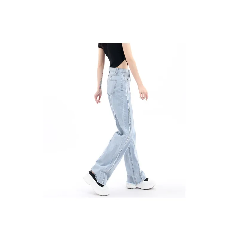 QYPRF Jeans Women's Blue-2