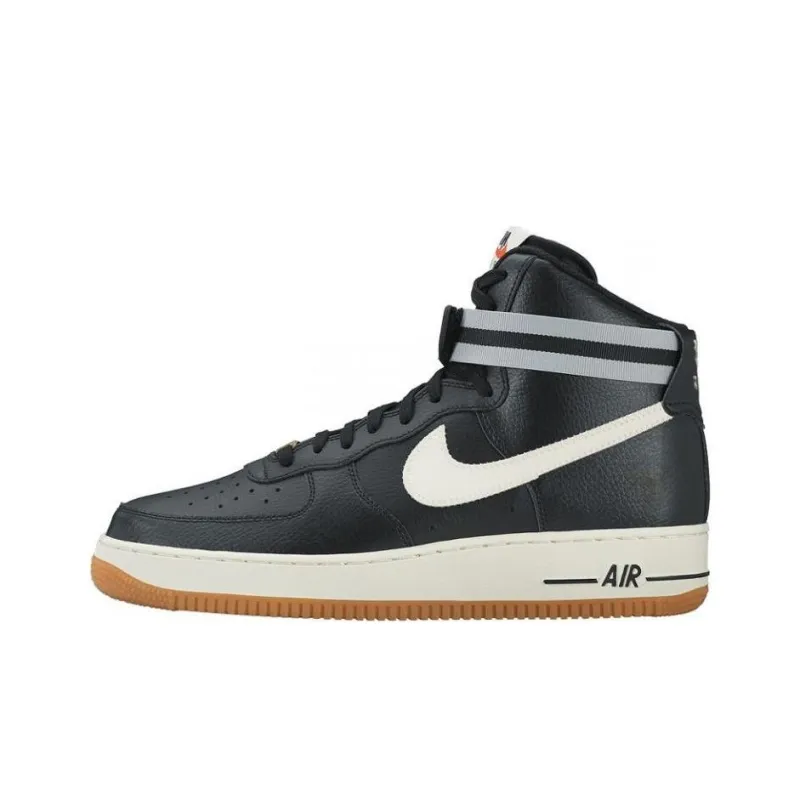 Nike Air Force 1 High '07 Anti-Slip Wear-Resistant High-Top Skateboard Shoes Unisex Black White-0