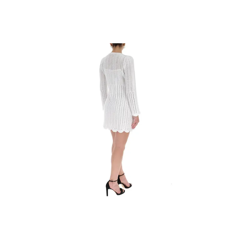 See By Chloe Long-Sleeved Dresses Women's White-3