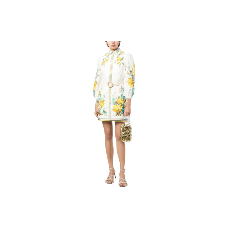 Zimmermann Long-Sleeved Dresses Women's White-1