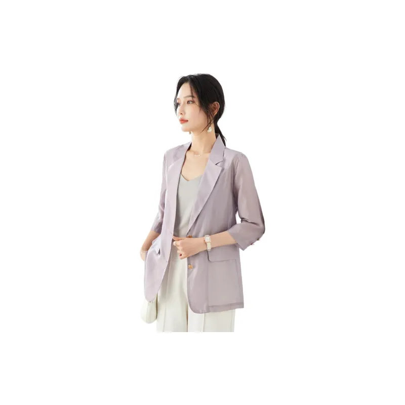 TERRE BLEUE Business Suit Women's Purple-4