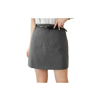 DAMABAIFENBAI Casual Short Skirts Women's Starry River Gray