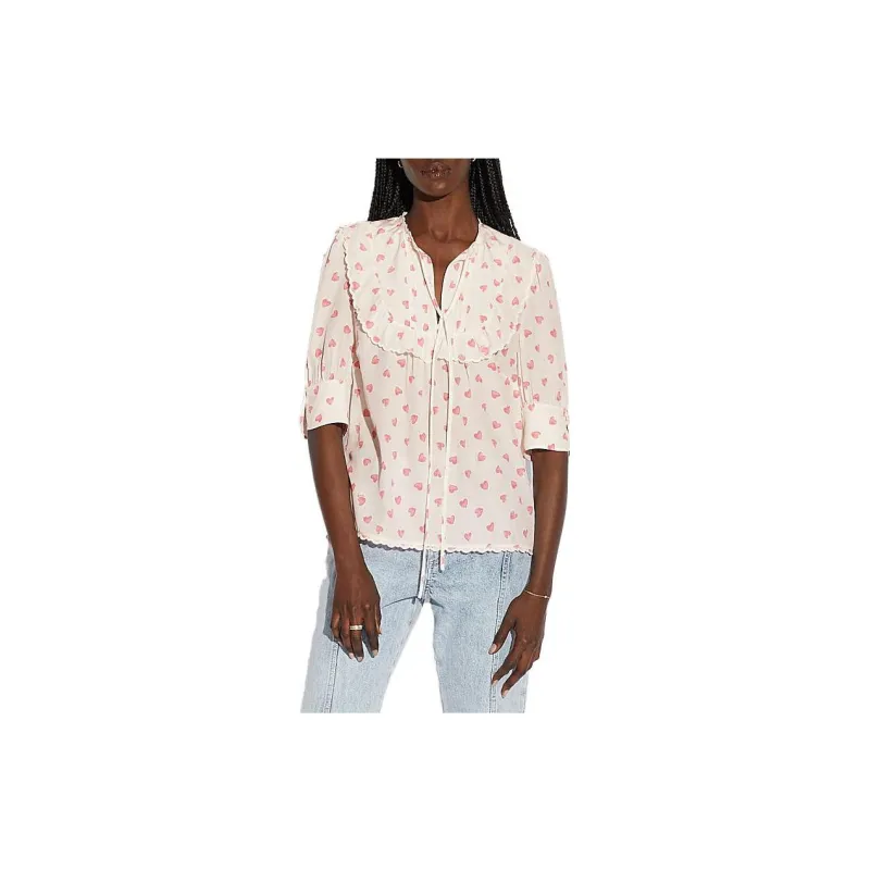 COACH Shirts Women's Pink-1