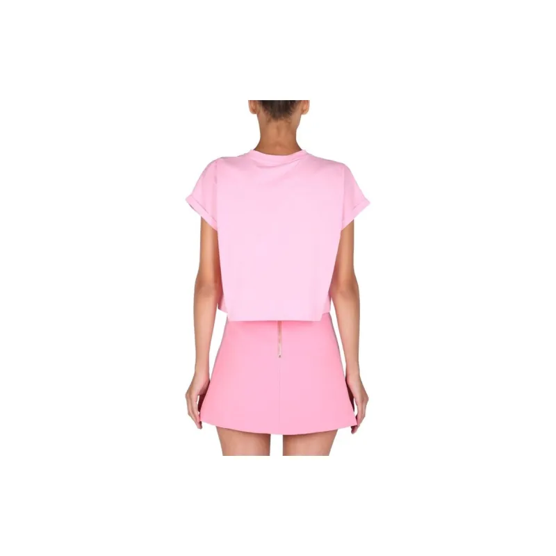 BALMAIN Crop Tops Women's Pink-5