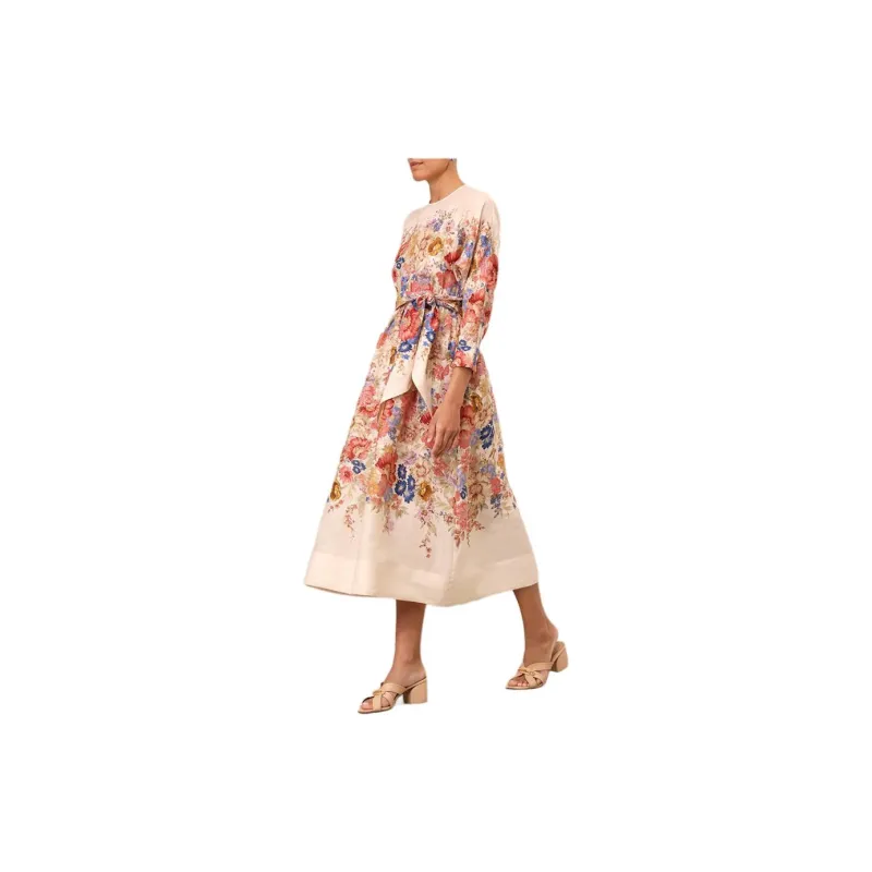 Zimmermann SS24 Long-Sleeved Dresses Women's Cream-3